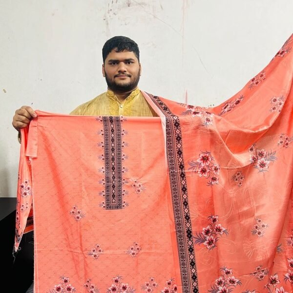 দুবাই সিল্ক কটন থ্রিপিস ৪পিস কম্বো